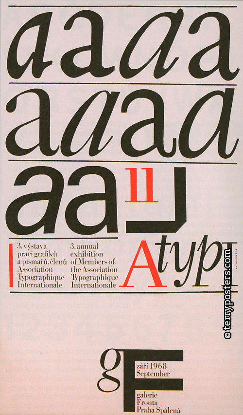 Plakát k výstavě; 1968