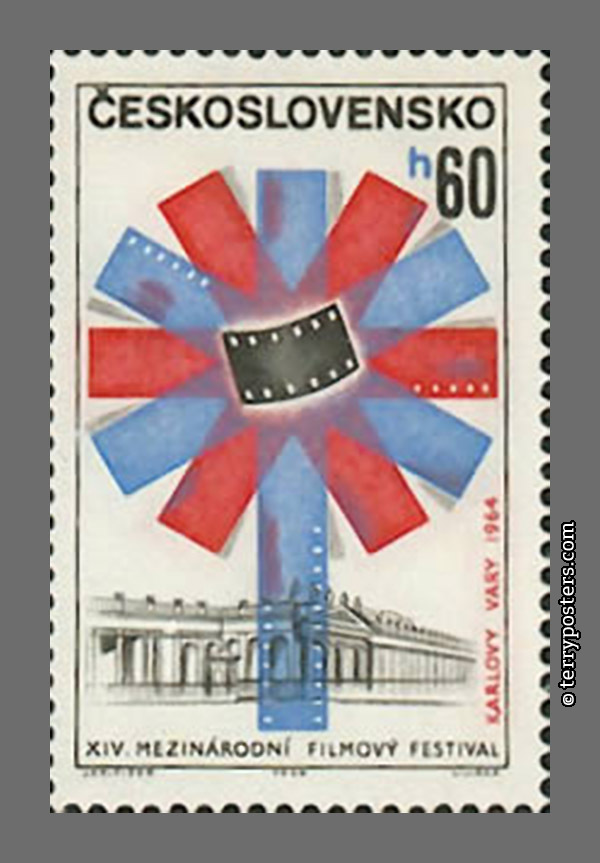 XIV. Mezinárodní filmový festival  Karlovy Vary; 1964 - Poštovní známka
