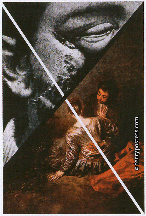 Les dieux ont soif: photomontage - 31 x 22 cm; 1988