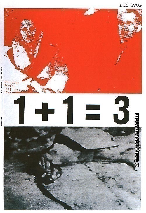 Simulacre 1 + 1 - 3: photomontage - 50 x 32 cm; 1990