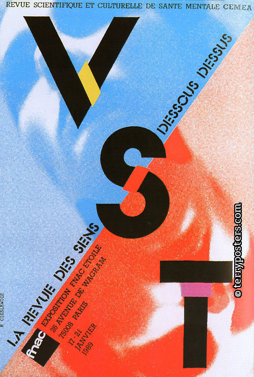 VST. La Revue dse sens, dessous, dessus: Poster; 1991