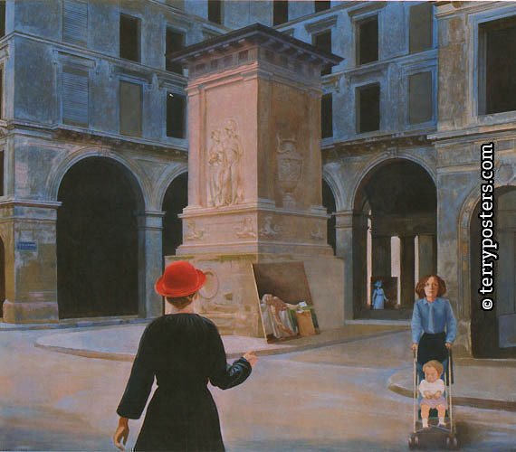 Street de L'Exposition, 1984 / oil paint, canvas, 200 x 300 cm /