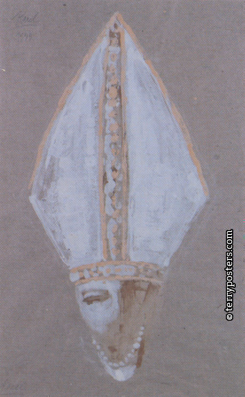 Ekleziasta, 1992 / encaustics, paper, 80 x 60 cm /