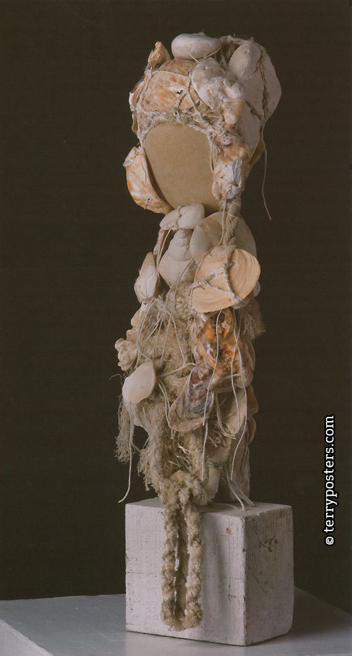Figure, 2000 - 2003 / assemblage, stones, rope, 39 x 15 x 8 cm /