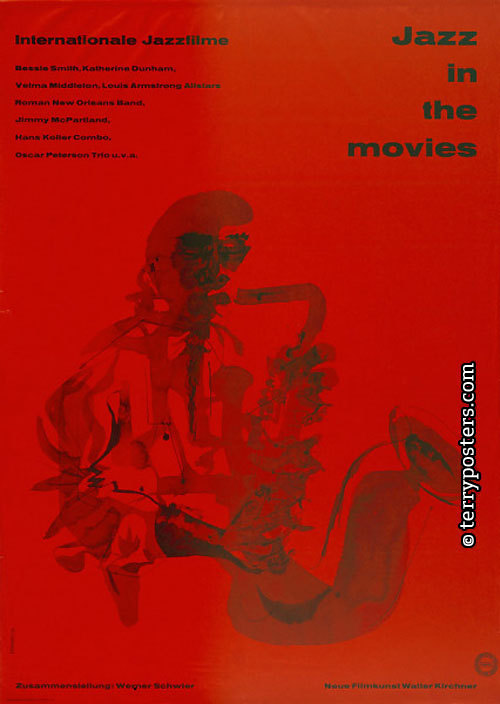 Jazz in the movies; filmový plakát; cca 1960