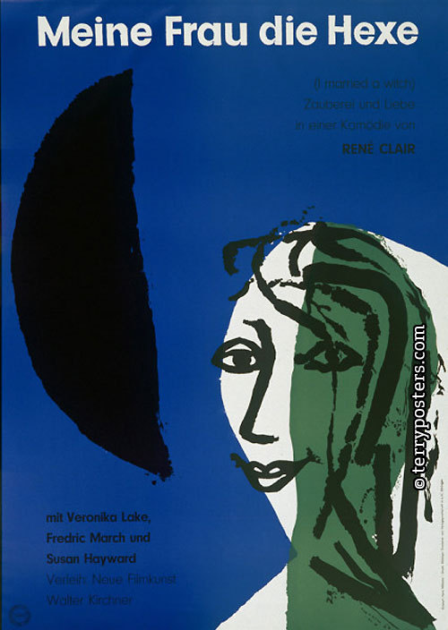Meine Frau die Hexe; filmový plakát; 1951-1960