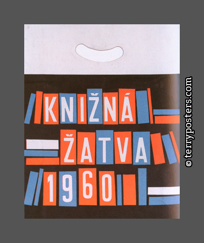 Carrying bag from the exhibition Knižná žatva; 1960
