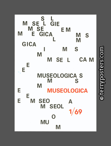 Design proposal for a cover of Museologica magazine; 1968